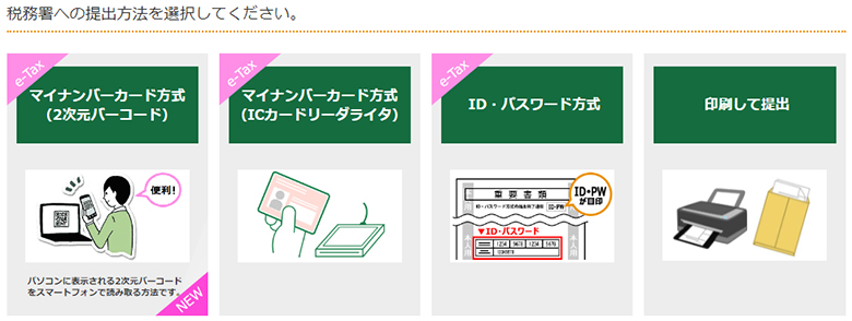 スマホ申告　確定申告書作成コーナー